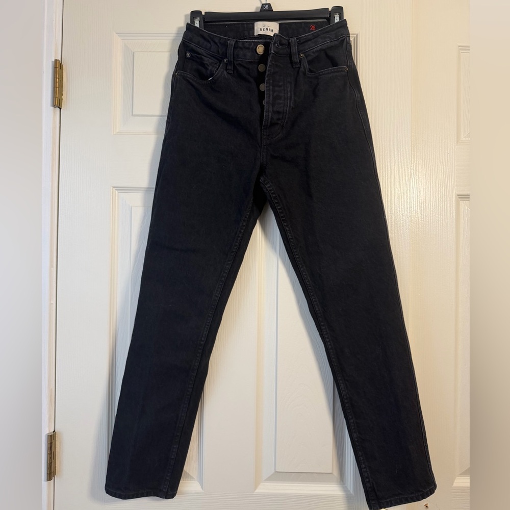 Sezane Women's Dark Wash High-Rise Jeans, size 26